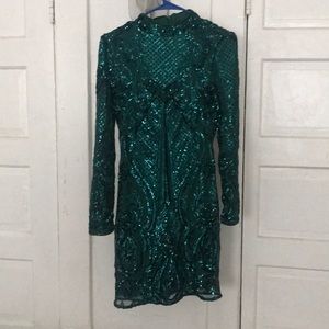Green Sequin Dress